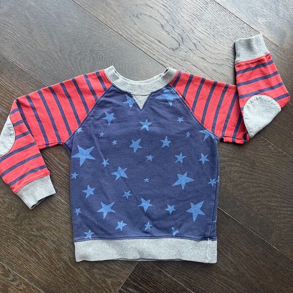 Hanna Andersson Stars & Stripes Sweatshirt, size 5 - Picture 1 of 4
